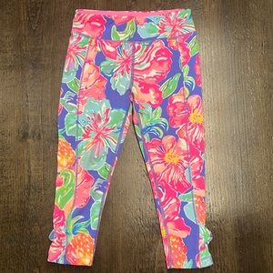 Lilly Pulitzer Melody Girls Luxletic Capri Legging, size small (4-5)